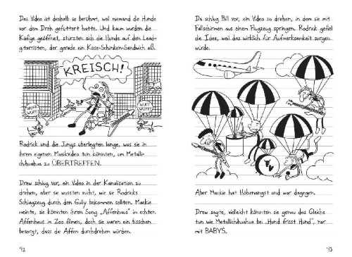 Buchcover und Innenansicht für das Buch: Diary of a Wimpy Kid 17