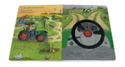 Buchcover und Innenansicht für das Buch: Benno Bibers großes Fahrzeug-Spielbuch. Traktor, Bagger, Feuerwehr, Polizei und noch viel mehr