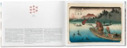 Buchcover und Innenansicht für das Buch: Hiroshige & Eisen. The Sixty-Nine Stations along the Kisokaido