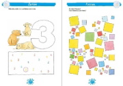 Buchcover und Innenansicht für das Buch: Mein großes Kindergarten-Rätselbuch mit Rabe Linus - ab 4 Jahren