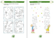 Buchcover und Innenansicht für das Buch: Mein großes Kindergarten-Rätselbuch mit Rabe Linus - ab 4 Jahren