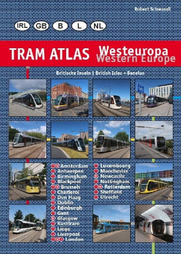 Buchcover und Innenansicht für das Buch: Tram Atlas Westeuropa/Western Europe