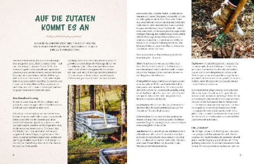 Buchcover und Innenansicht für das Buch: Mein Garten, meine Rezepte