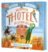 Buchcover und Innenansicht für das Buch: Willkommen im Hotel Zur Grünen Wiese - Wegen Umbau geschlossen