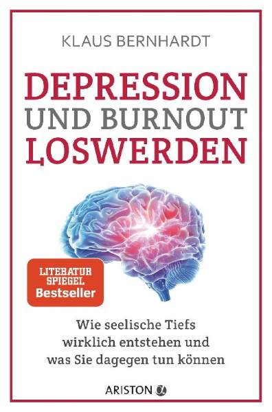 Buchcover und Innenansicht für das Buch: Depression und Burnout loswerden