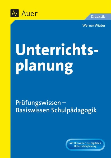 Buchcover und Innenansicht für das Buch: Unterrichtsplanung