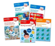 Buchcover und Innenansicht für das Buch: miniLÜK. Das Lernpaket für die 2. Klasse