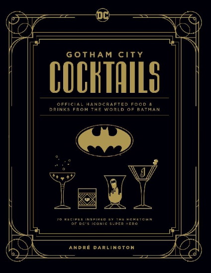 Buchcover und Innenansicht für das Buch: Gotham City Cocktails