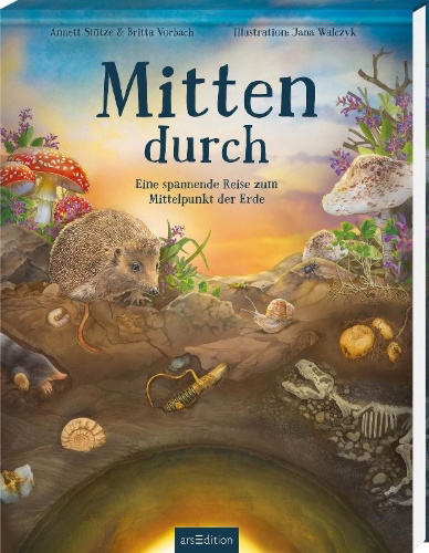 Buchcover und Innenansicht für das Buch: Mitten durch