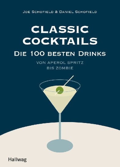 Buchcover und Innenansicht für das Buch: Classic Cocktails
