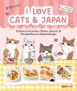 Buchcover und Innenansicht für das Buch: I love cats and Japan