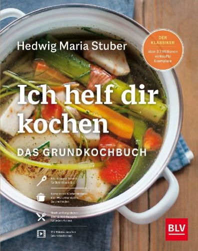 Buchcover und Innenansicht für das Buch: Ich helf Dir kochen