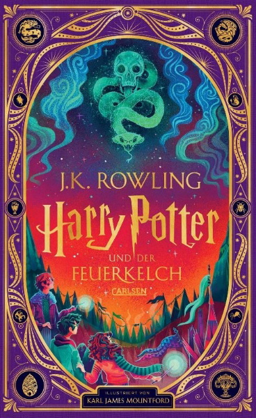 Buchcover und Innenansicht für das Buch: Harry Potter and the Goblet of Fire