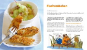 Buchcover und Innenansicht für das Buch: Kochen und backen mit der Maus
