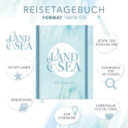 Buchcover und Innenansicht für das Buch: Reisetagebuch zum selber Schreiben inkl. Postkarten, Sammeltasche und herausnehmbaren Reiseplaner. Hardcover Urlaubstagebuch mit inspirierenden Zitaten zum Ausfüllen für bis zu 3 Wochen, inkl. Reisetipps. Stay Inspired! by Lisa Wirth