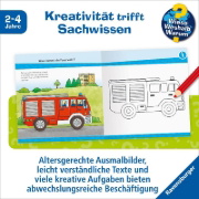 Buchcover und Innenansicht für das Buch: Wieso? Weshalb? Warum? junior AKTIV: Feuerwehr