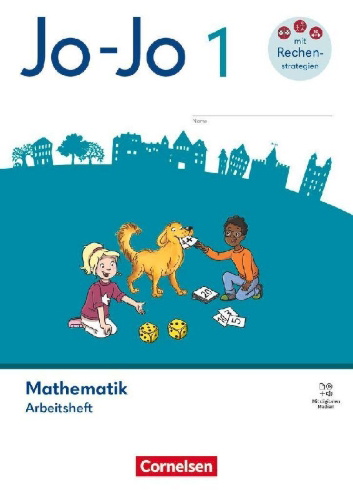 Buchcover und Innenansicht für das Buch: Jo-Jo Mathematik 1. Schuljahr - Allgemeine Ausgabe 2026 - Arbeitsheft mit digitalen Medien