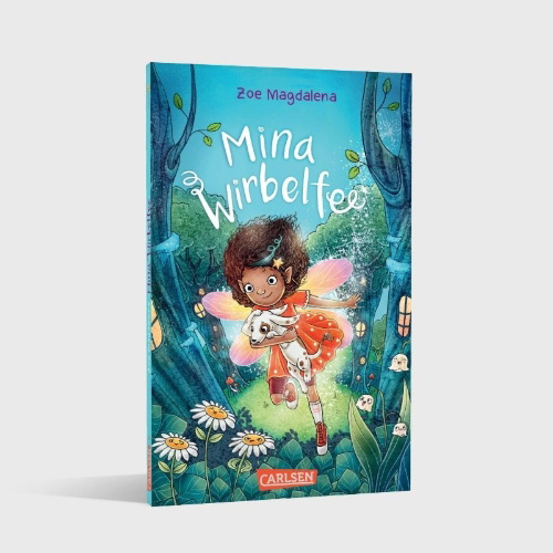 Buchcover und Innenansicht für das Buch: Mina Wirbelfee