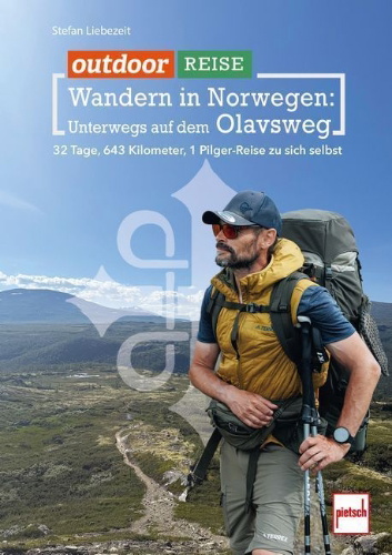 Buchcover und Innenansicht für das Buch: outdoor Reise - Wandern in Norwegen: Unterwegs auf dem Olavsweg