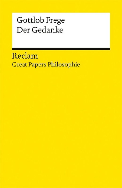 Buchcover und Innenansicht für das Buch: Der Gedanke. [Great Papers Philosophie]