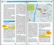 Buchcover und Innenansicht für das Buch: MARCO POLO Reiseführer Emilia-Romagna, Bologna, Parma, Ravenna