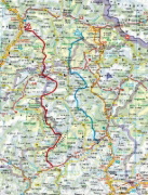 Buchcover und Innenansicht für das Buch: Dolomiten Höhenwege 1-3