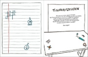 Buchcover und Innenansicht für das Buch: Das Kritzelbuch für den Elternabend