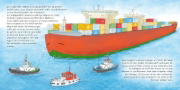 Buchcover und Innenansicht für das Buch: LESEMAUS 75: Große und kleine Schiffe im Hafen