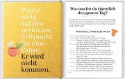 Buchcover und Innenansicht für das Buch: Selfcare für frischgebackene Mamas