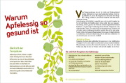 Buchcover und Innenansicht für das Buch: Naturwunder Apfelessig: Über 200 Rezepte für Gesundheit, Schönheit, Haushalt, Ernährung und Idealgewicht. Über 1 Million mal verkauft. Der Bestseller jetzt als aktualisierte Sonderausgabe