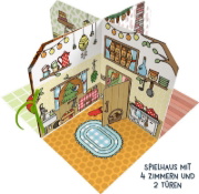 Buchcover und Innenansicht für das Buch: Cozy Stickerhaus