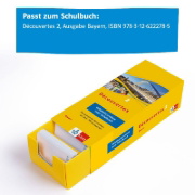 Buchcover und Innenansicht für das Buch: Découvertes 2 Bayern (ab 2017) - Vokabel-Lernbox zum Schulbuch