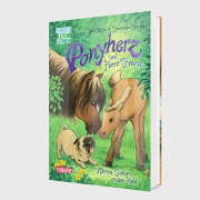 Buchcover und Innenansicht für das Buch: Ponyherz und Herr Franz: Kleines Fohlen, großer Held