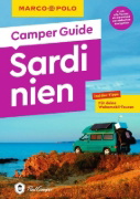 Buchcover und Innenansicht für das Buch: MARCO POLO Camper Guide Sardinien