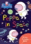 Buchcover und Innenansicht für das Buch: Peppa Pig: Peppa in Space Sticker Activity Book