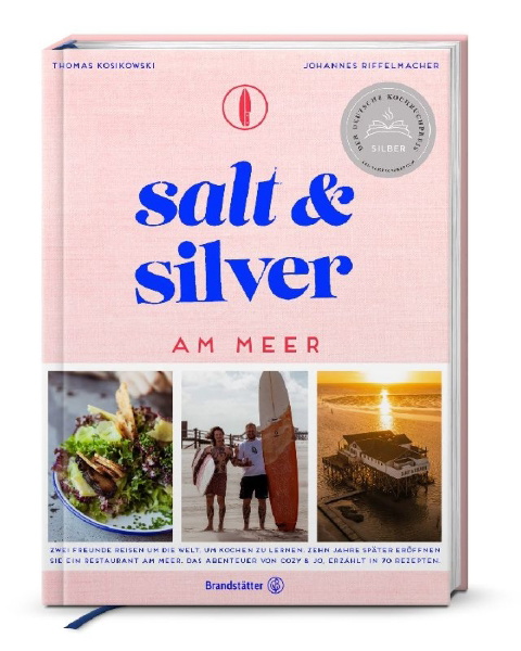 Buchcover und Innenansicht für das Buch: Salt and Silver am Meer