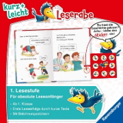 Buchcover und Innenansicht für das Buch: Leserabe 1. Lesestufe Kurz und leicht - Schulgeschichten