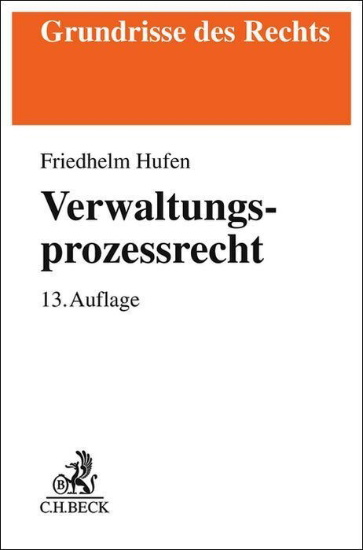 Buchcover und Innenansicht für das Buch: Verwaltungsprozessrecht