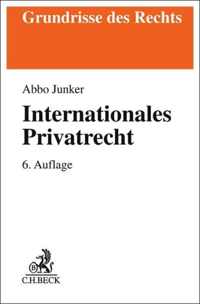 Buchcover und Innenansicht für das Buch: Internationales Privatrecht