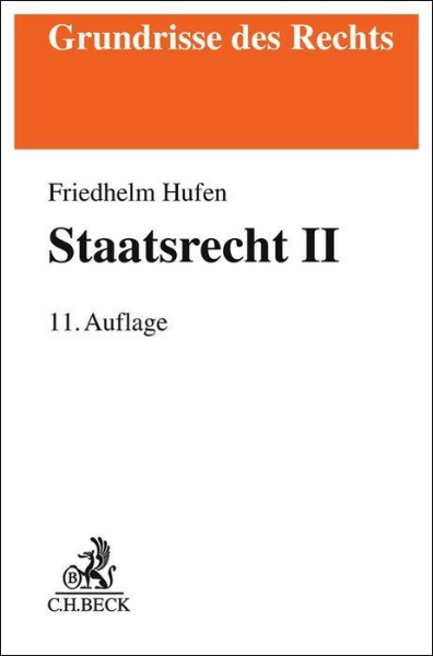 Buchcover und Innenansicht für das Buch: Staatsrecht II