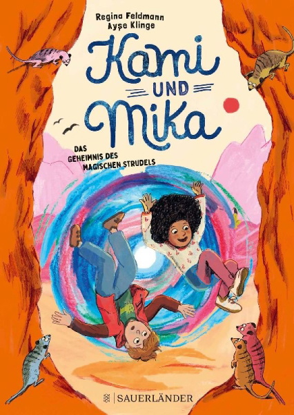 Buchcover und Innenansicht für das Buch: Kami & Mika - Das Geheimnis des magischen Strudels