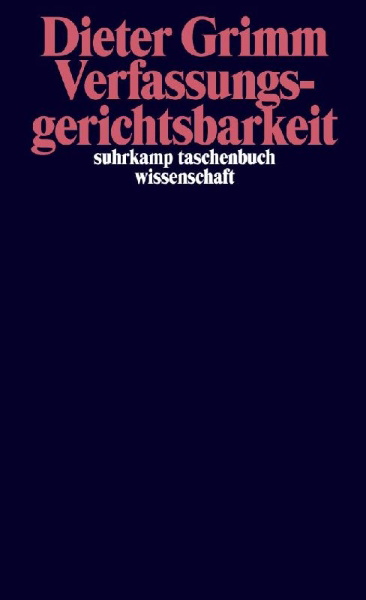 Buchcover und Innenansicht für das Buch: Verfassungsgerichtsbarkeit