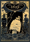 Buchcover und Innenansicht für das Buch: 1629, oder die erschreckende Geschichte der Schiffbrüchigen der Jakarta. Band 1