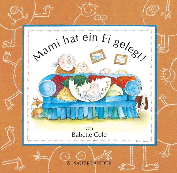 Buchcover und Innenansicht für das Buch: Mami hat ein Ei gelegt