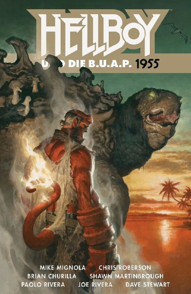 Buchcover und Innenansicht für das Buch: Hellboy 18: Hellboy und die B.U.A.P. 1955