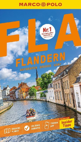 Buchcover und Innenansicht für das Buch: MARCO POLO Reiseführer Flandern, Antwerpen, Brügge, Gent