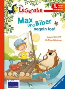 Buchcover und Innenansicht für das Buch: Leserabe - 1. Lesestufe: Max und Biber segeln los!