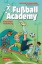 Buchcover und Innenansicht für das Buch: Fußball Academy 2: Eine blöde Verletzung