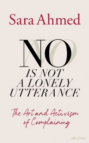 Buchcover und Innenansicht für das Buch: No Is Not a Lonely Utterance