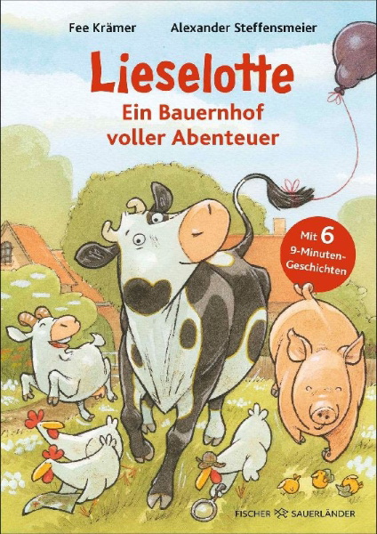 Buchcover und Innenansicht für das Buch: Lieselotte - Ein Bauernhof voller Abenteuer